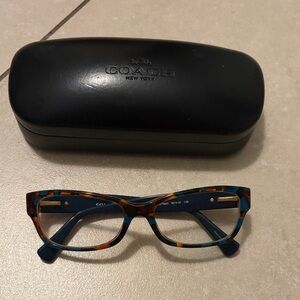 Coach Glasses in Tortoise and Blue